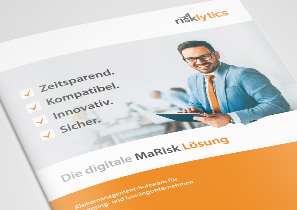 Design einer Broschüre für die Risklytics GmbH - Innenseiten