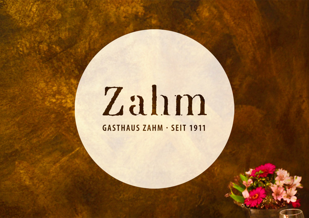 Logo Redesign Gasthaus Zahm am Sankt Johanner Markt 